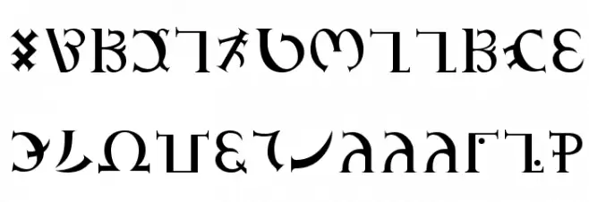 GD_Enochian Шрифта ВЕРХНИЙ