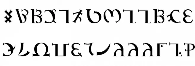 GD_Enochian Caratteri MINUSCOLO
