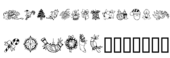 GE Christmas Joy Font LOWERCASE