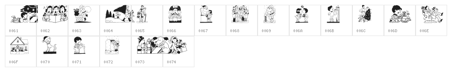 GE Comical Christmas Character Map