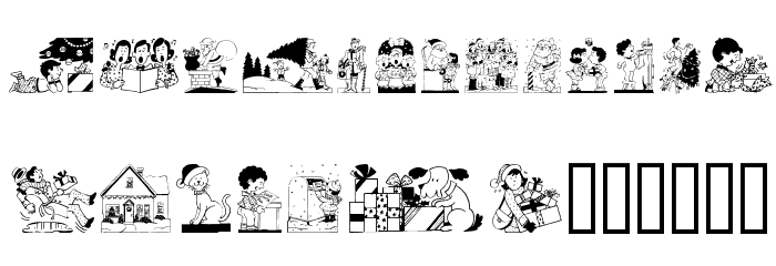 GE Comical Christmas Font LOWERCASE