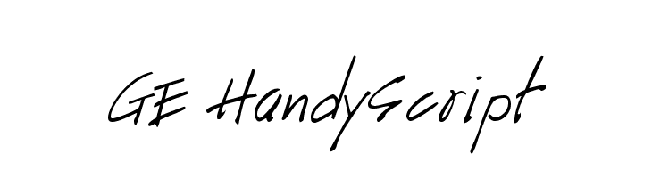 GE HandyScript  नि: शुल्क फ़ॉन्ट्स डाउनलोड