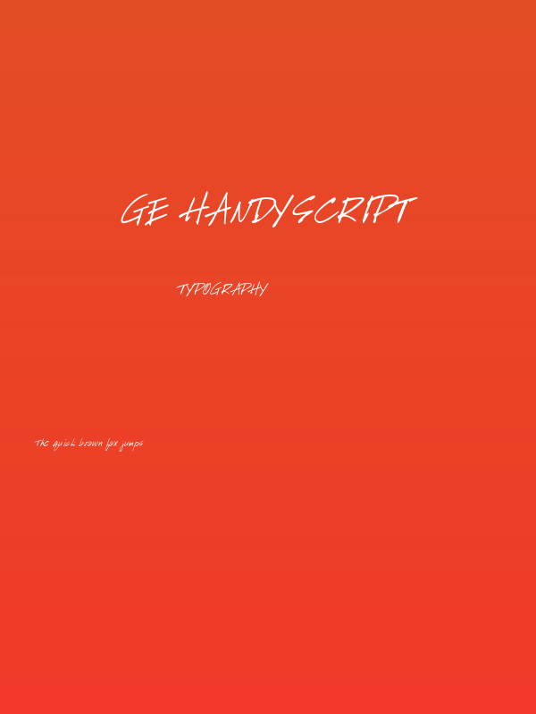 GE HandyScript Poster