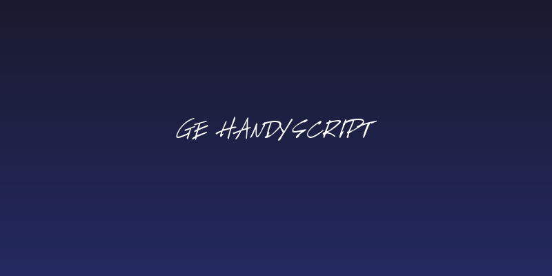 GE HandyScript Social Header