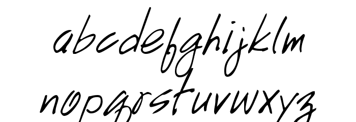 GE HandyScript Font LOWERCASE