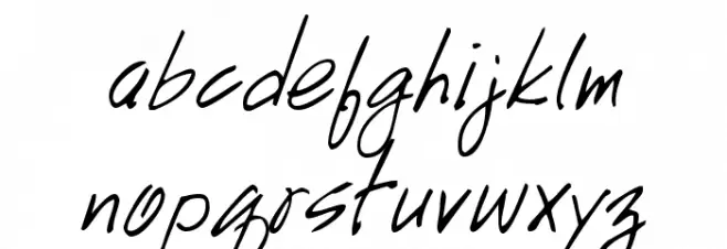 GE HandyScript Шрифта строчной