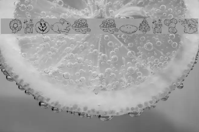 GE Holiday Sampler フォント examples