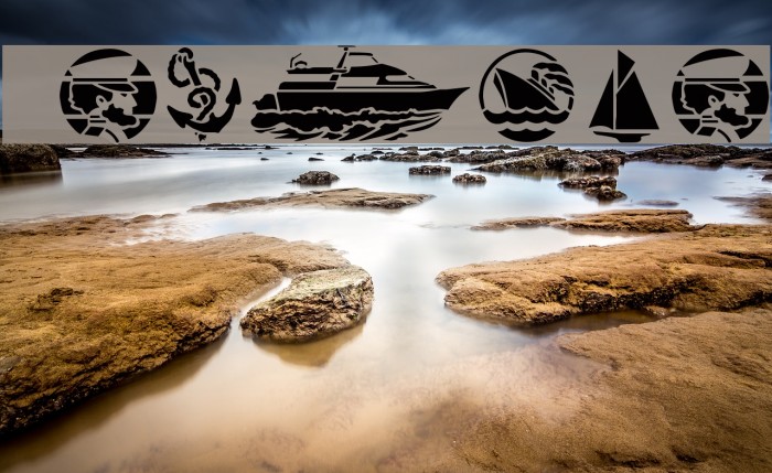 GE Nautica Font examples