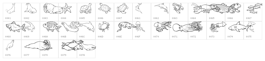 GE Out To Sea Character Map