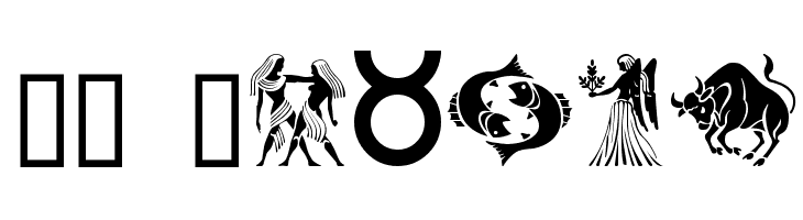 GE Zodiac Шрифта