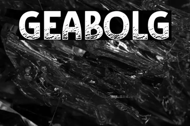 GEABOLG Font examples
