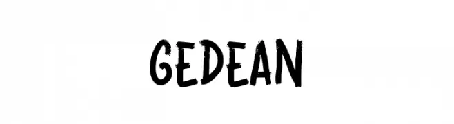 GEDEAN  Frei Schriftart Herunterladen