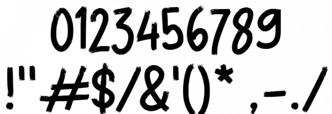 GEDEAN Font OTHER CHARS