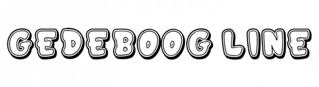 GEDEBOOG LINE  Frei Schriftart Herunterladen