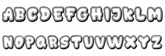 GEDEBOOG LINE Schriftart Groß