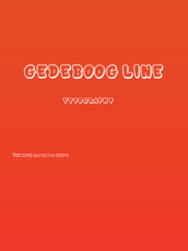 GEDEBOOG LINE Poster