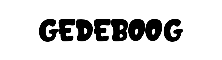 GEDEBOOG Schriftart