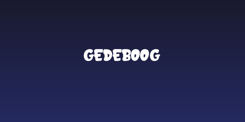 GEDEBOOG Social Header