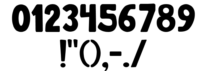 GEGEOGE Regular Font OTHER CHARS