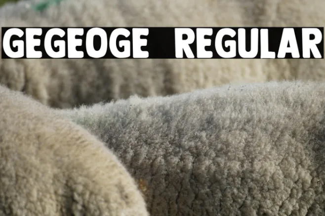 GEGEOGE  Regular Example 1
