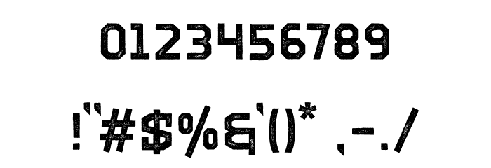 GEIR Font OTHER CHARS