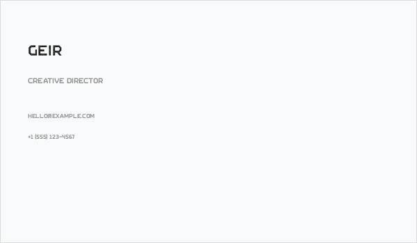 GEIR Business Card
