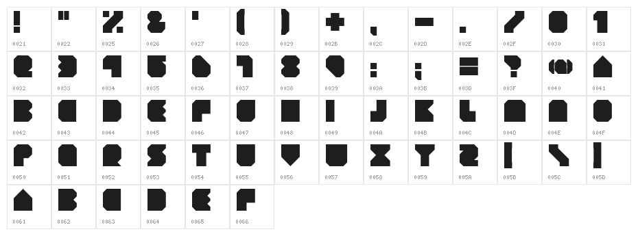 GEIST KNT Character Map