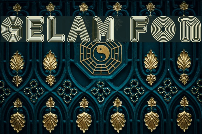 GELAM フォント examples