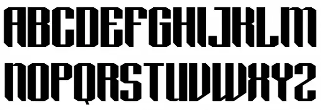 GELATHIC Regular フォント 大文字