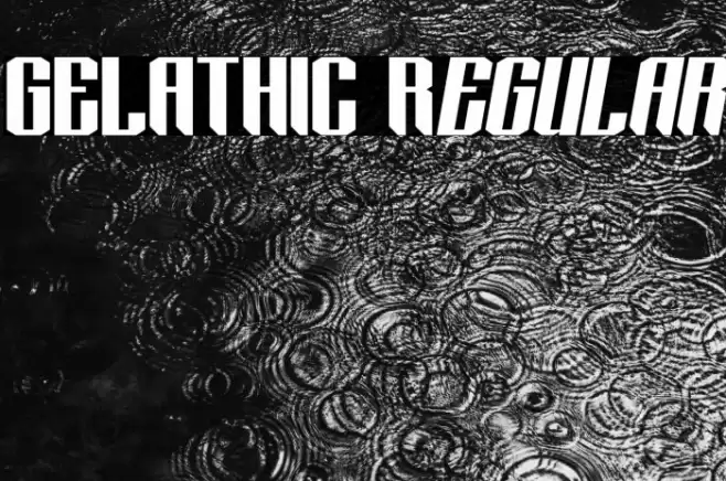 GELATHIC Regular フォント examples