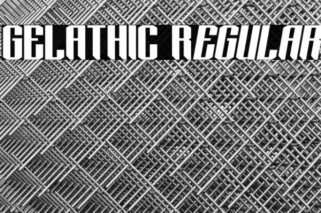 GELATHIC Regular フォント examples