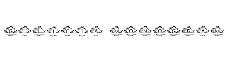 GELICIA MONOGRAM  免费字体下载