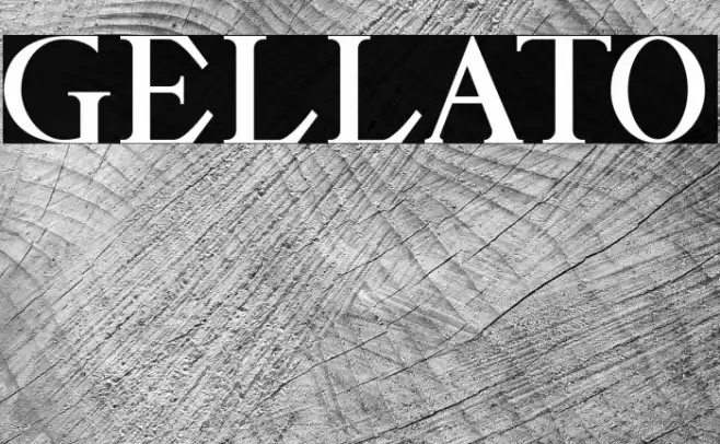 GELLATO Font examples