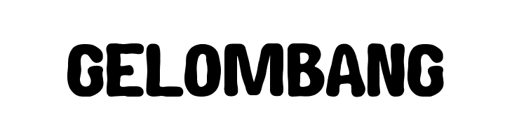 GELOMBANG  フリーフォントのダウンロード