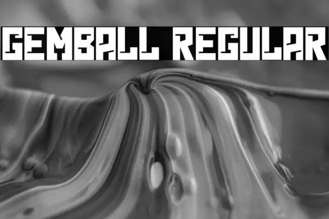 GEMBALL Regular خط examples