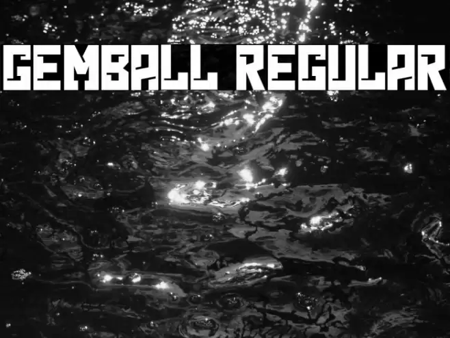 GEMBALL Regular خط examples