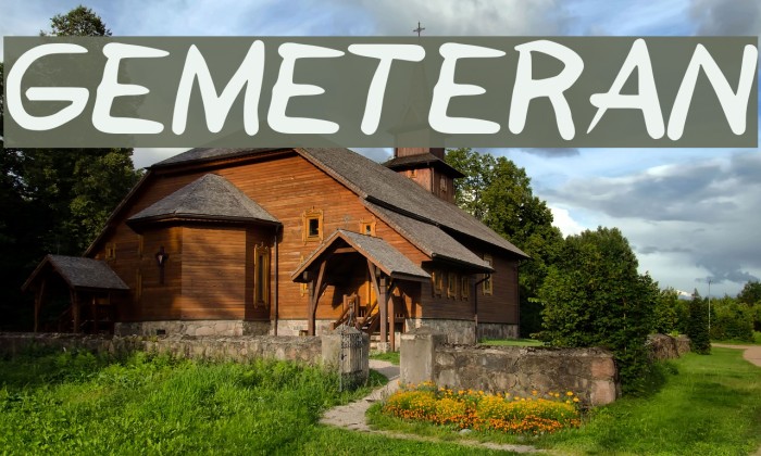 GEMETERAN Font examples