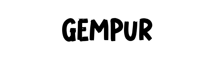 GEMPUR  フリーフォントのダウンロード