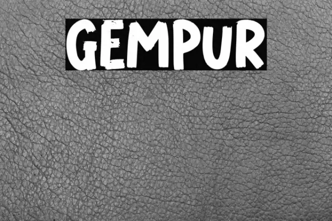 GEMPUR Font examples