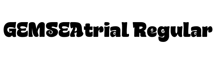 GEMSEAtrial Regular  フリーフォントのダウンロード