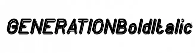 GENERATION Bold Italic  Frei Schriftart Herunterladen