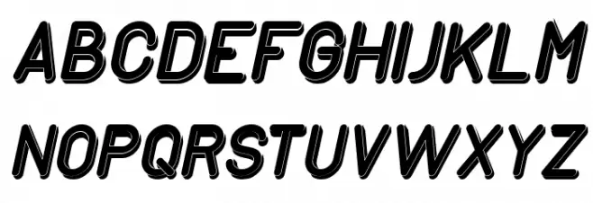 GENERATION Bold Italic फ़ॉन्ट अपरकेस