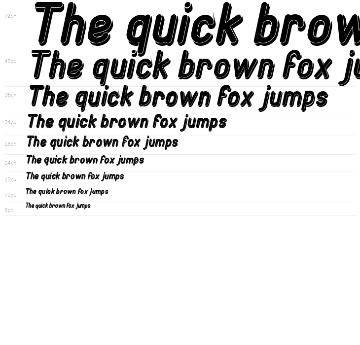 GENERATION Bold Italic Waterfall