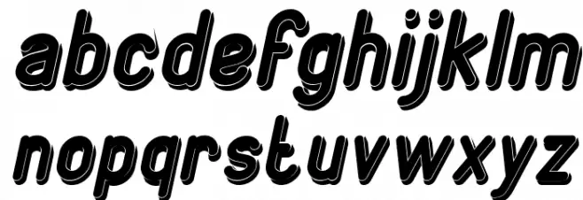 GENERATION Bold Italic Caratteri MINUSCOLO