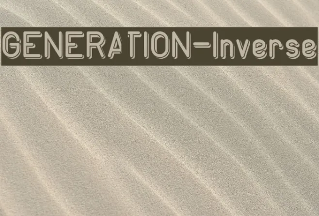 GENERATION-Inverse Example 1