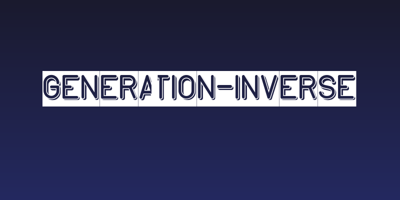 GENERATION-Inverse Social Header