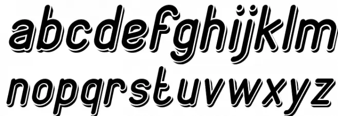 GENERATION Italic फ़ॉन्ट लोअरकेस