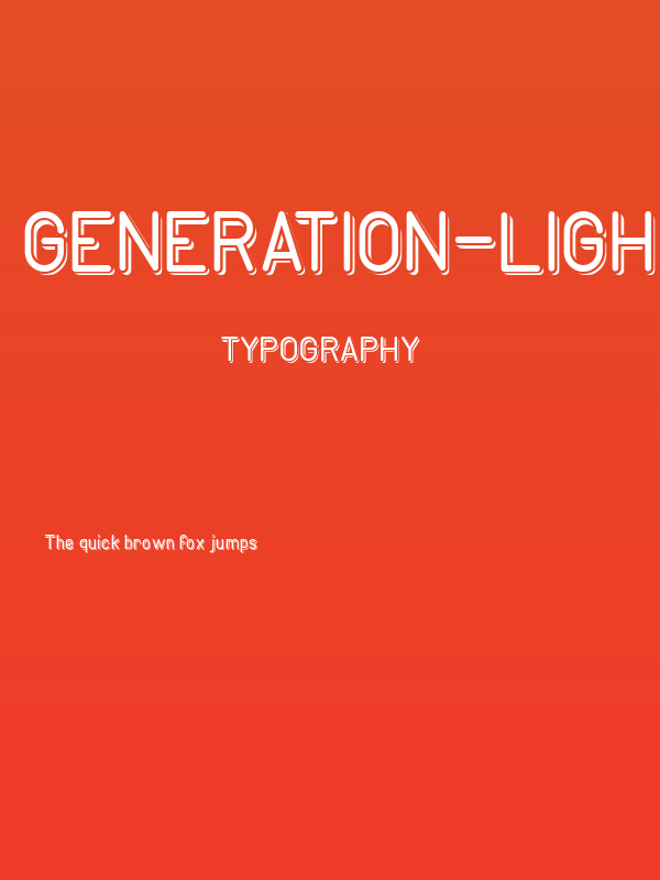 GENERATION-Light Poster