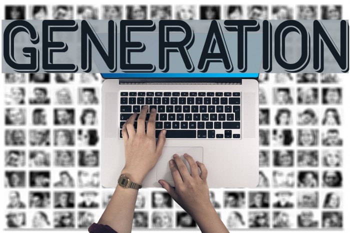 GENERATION Font examples