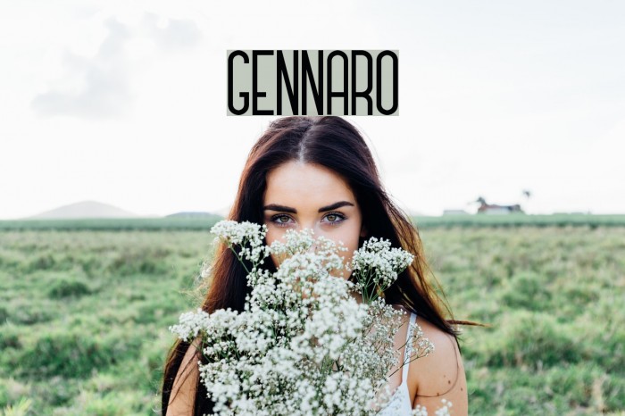 GENNARO Font examples